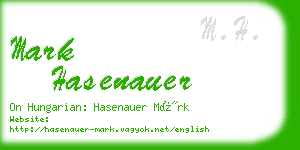 mark hasenauer business card